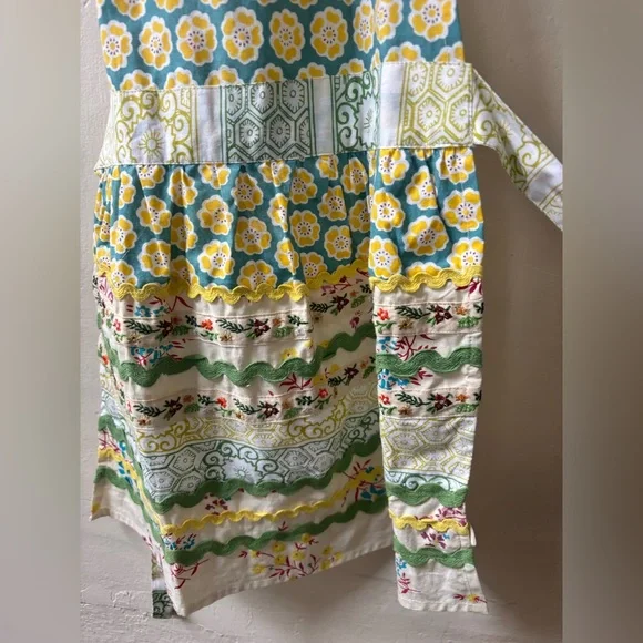 Anthropologie Sewing Basket Kids Floral Patterned Apron - Picture 4 of 6